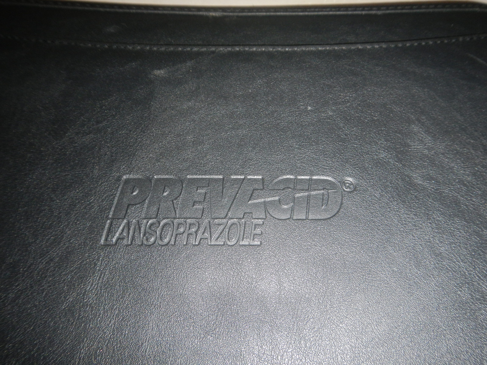 Prevacid Lansoprazole Drugs Pharmaceutical Logo Leeds Leather Padfolio Notebook