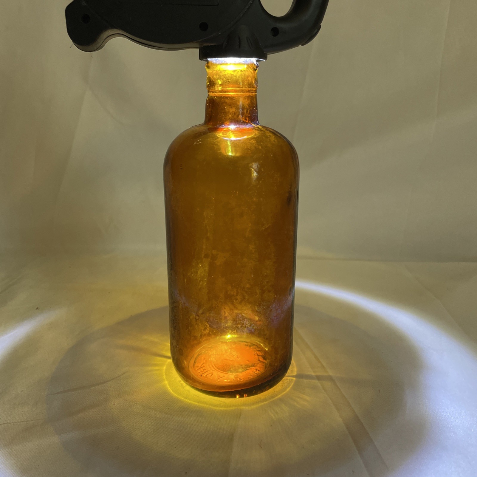 Lehn & Fink New York Brown Glass Apothecary Bottle 3″ X 7″