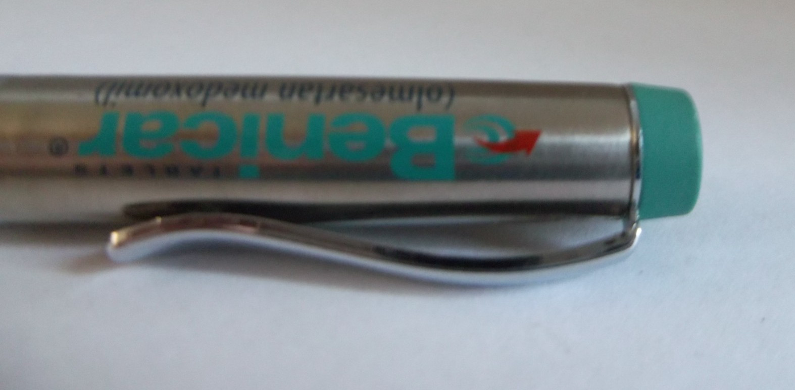Benicar Promotional Pen Mixed Metal/Plastic Medium Weight Pharma Advertising