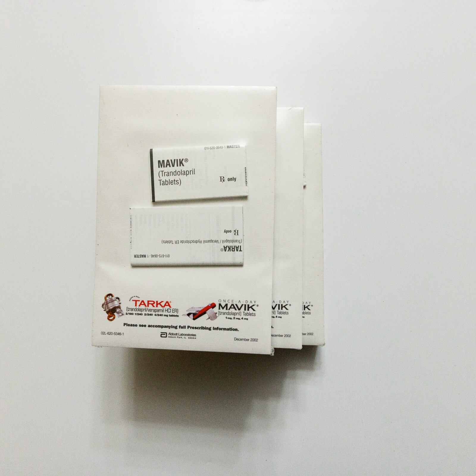 Mavik Tarka Set of 3 Pharmaceutical Drug Rep Advertising Notepad 6×4