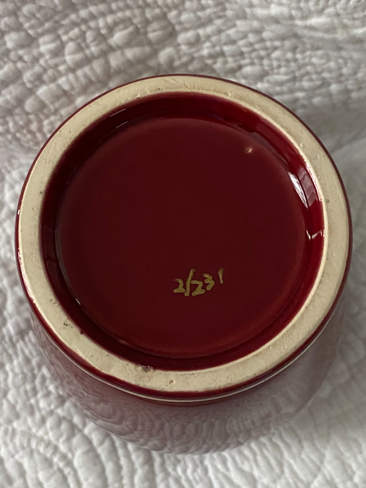 Apothecary Jar, Eli Lily “Lactucarium”(Wild Lettuce) Pharmaceutical Burgundy Red