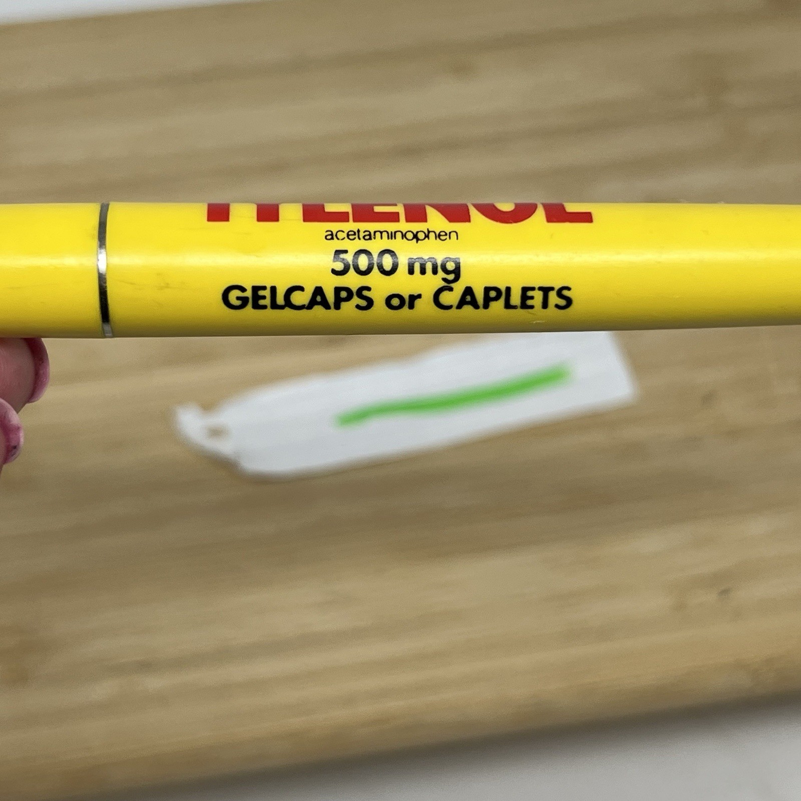 Pharmaceutical Drug Rep Tylenol Pen Light & Medical Waste Highlighter Collect