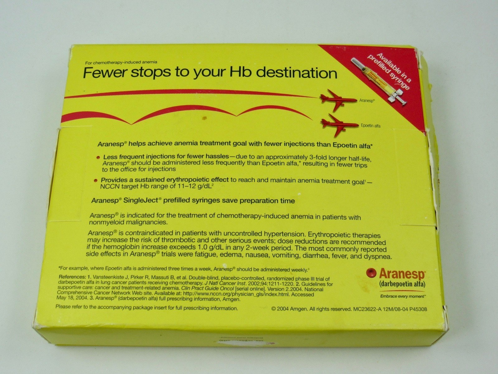 Rare Aranesp Desk Clock Drug Rep Pharmaceutical Promo In Original Box w/ Inserts