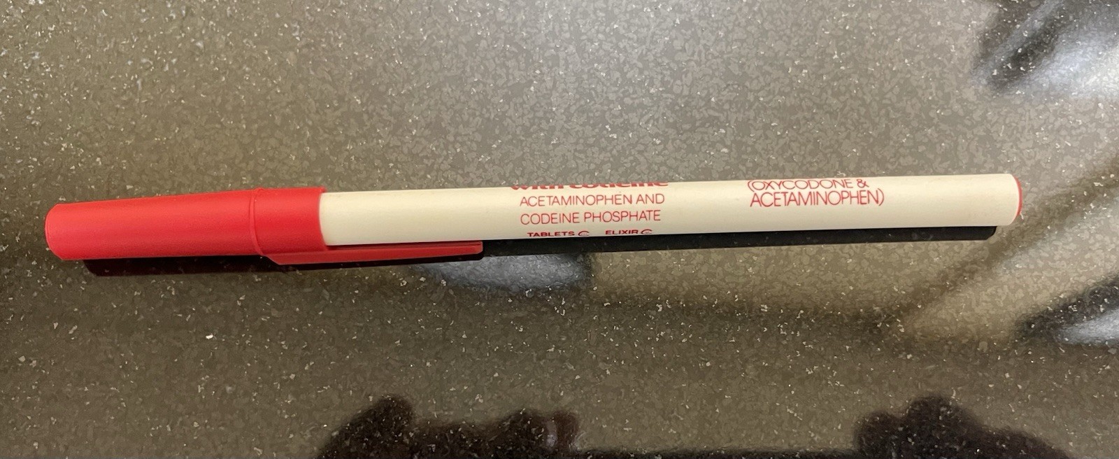 Tylenol with Codeine Tylox 14” Thick Plastic Ruler w/Pen