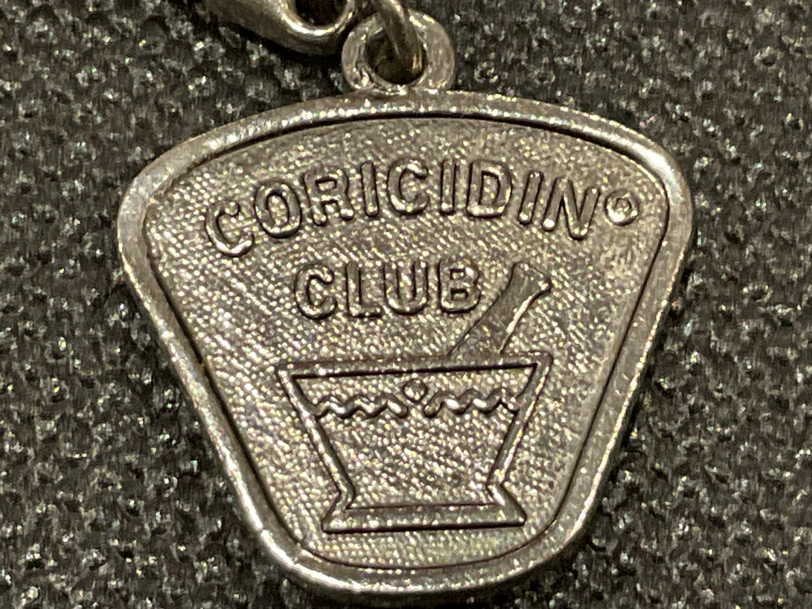 1949 Coricidin Club Medication Keychain Pharmacy