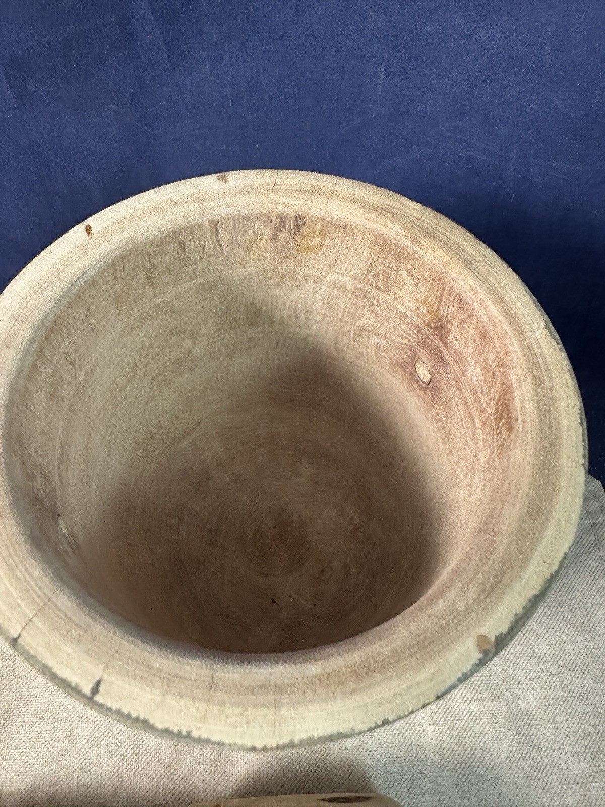Hand Carved/Painted Wood Mortar And Pestle Apothecary Grinder 6.5″ and 8” Tall
