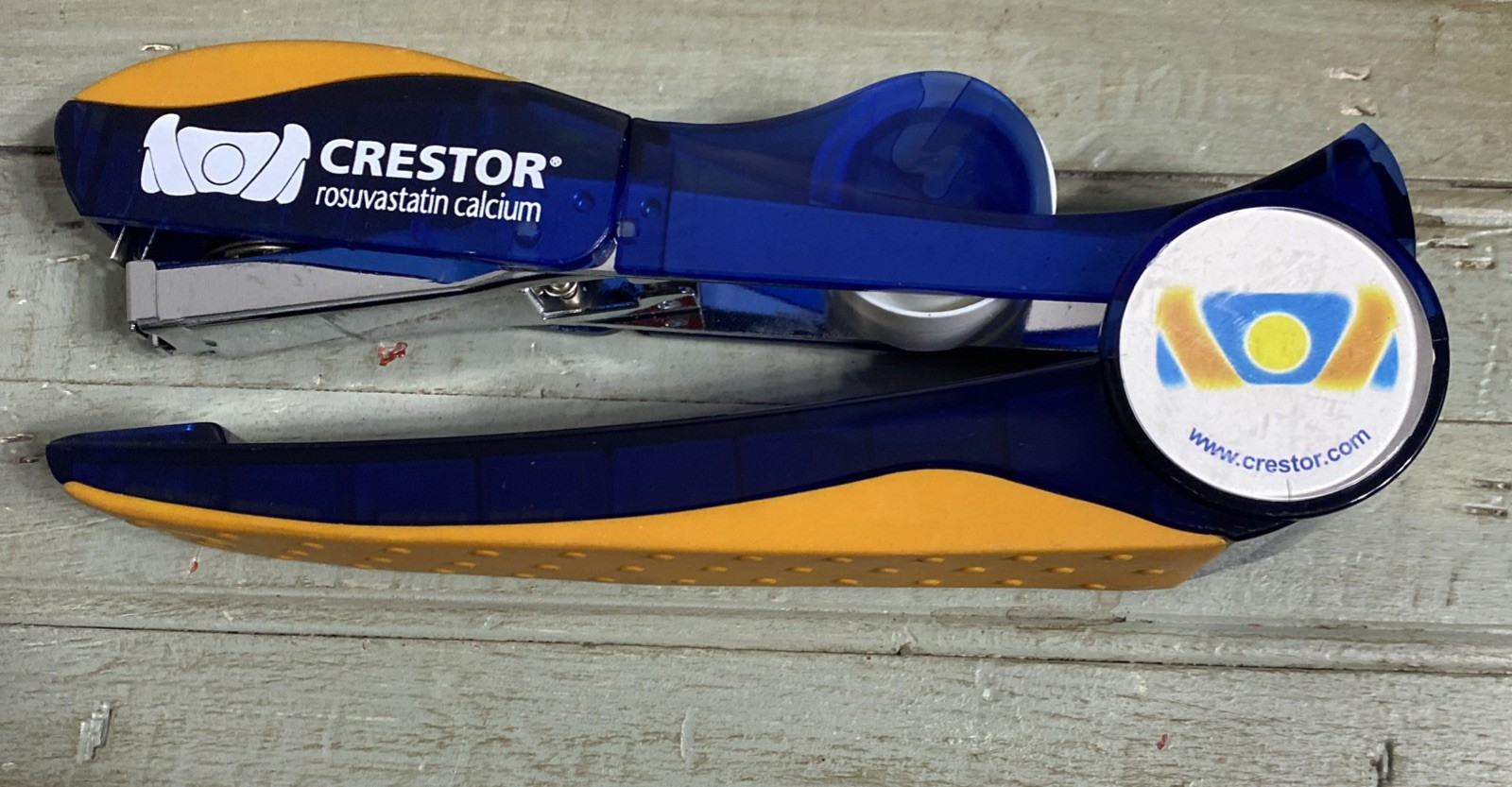 Vtg Crestor Pharmaceutical Drug Rep Tapeler Tape Dispenser Stapler Combo READ