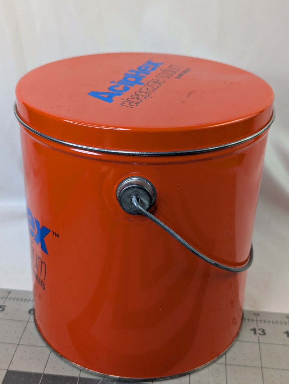 Aciphex Rabeprazole Sodium Pharma Drug Tin Advertising Bucket