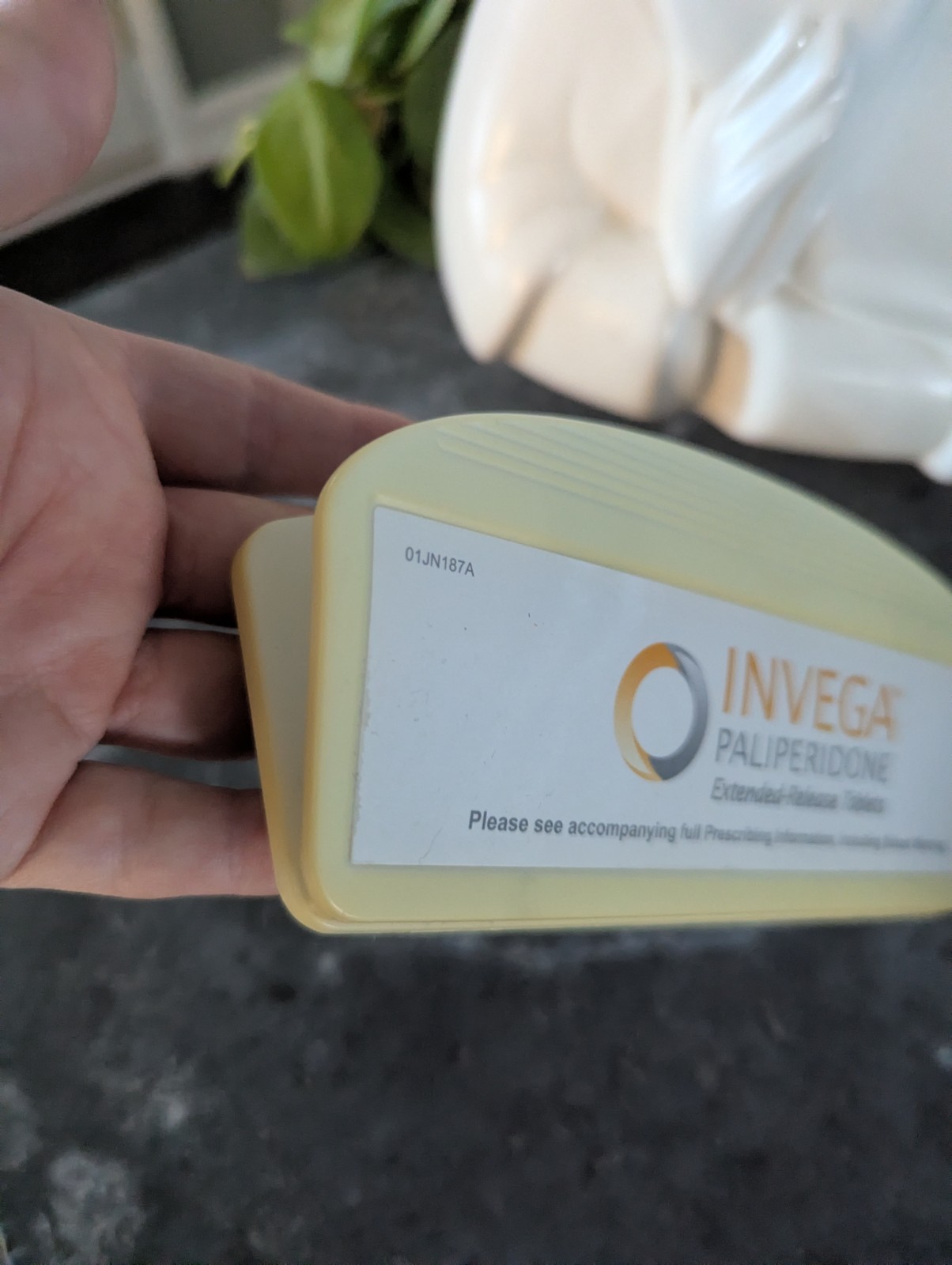 Vintage 90s Pharmaceutical Drug Rep Invega Magnetic Clip For Papers Chips