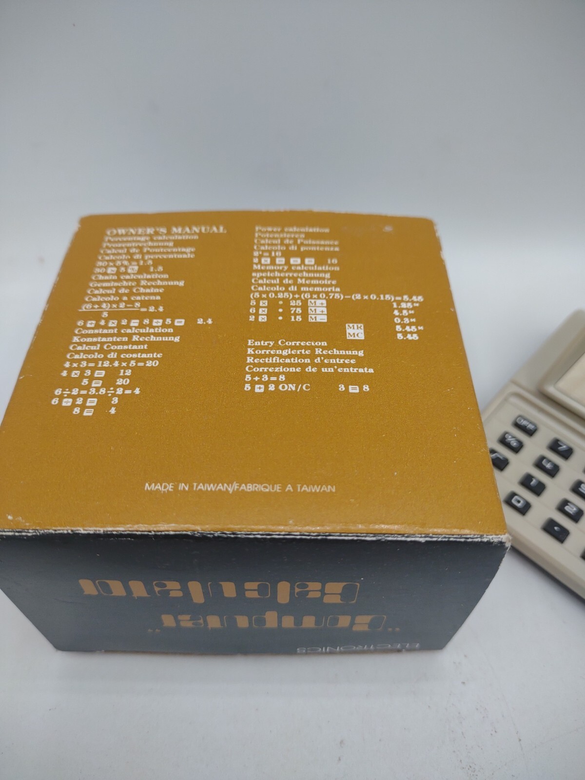 Drug Rep Zantac Ranitidine Glaxo Pharma Advertising Computer Calculator Vtg 80s