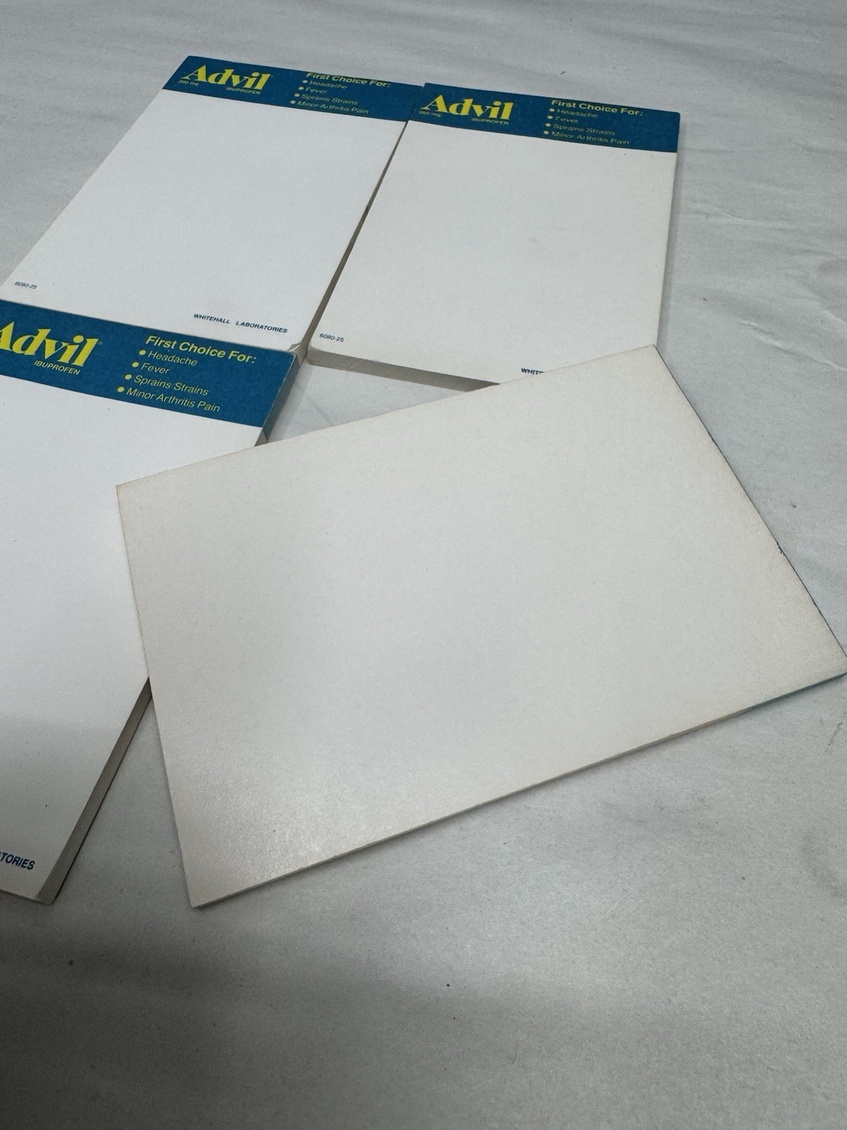 vintage advil notepads lot of 4 NEW