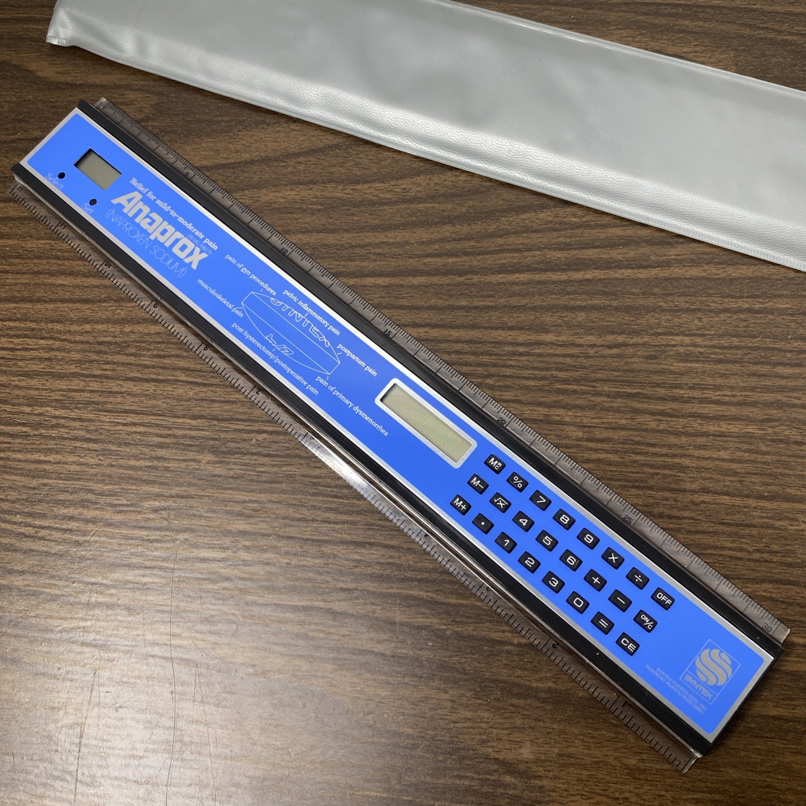Rare VTG ANAPROX Pharmaceutical Multi Use Ruler Drug Rep Sales Promo Swag