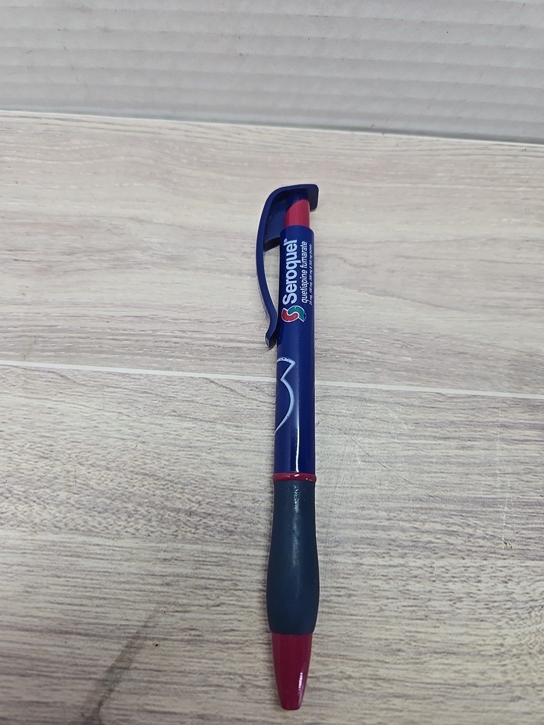 Rare Seroquel BLUE PEN Drug Rep Pharmaceutical Advertising Tested & Works