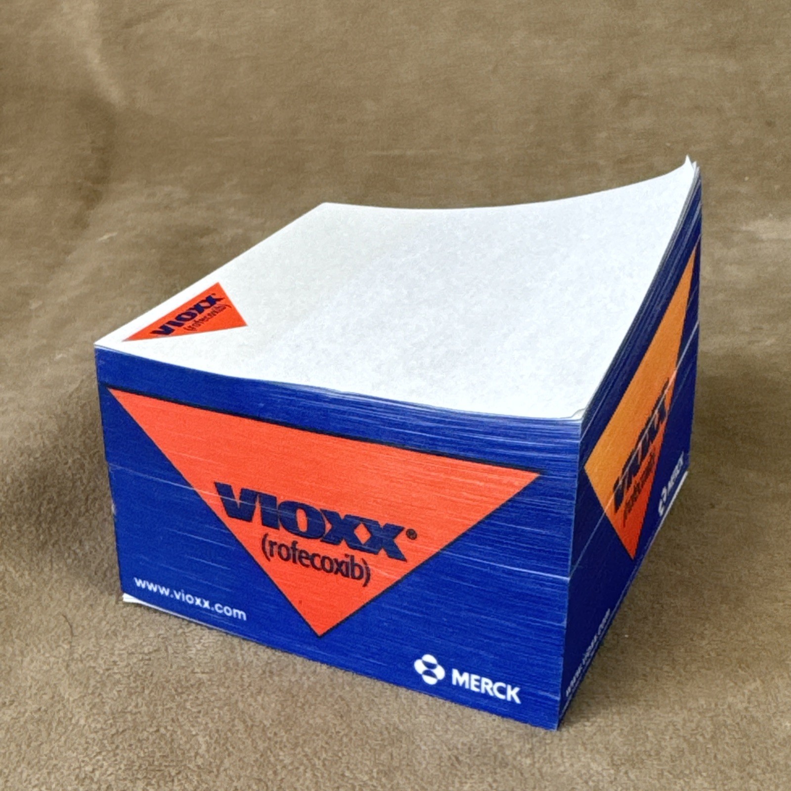 Vintage Vioxx Note Pad Paper *SPLIT INTO 2* Drug Rep Swag Pharmaceutical Notepad