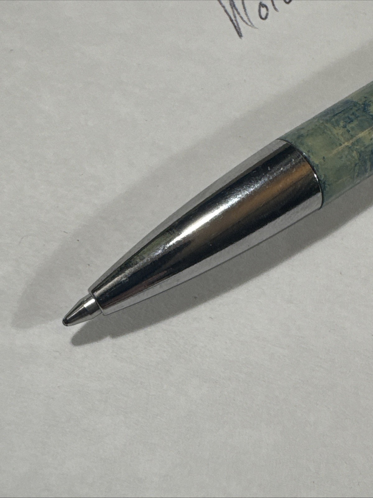 Viagra Ink Pen Drug Pharmaceutical Rep Advertising Metal BLue Green Marble WORKS