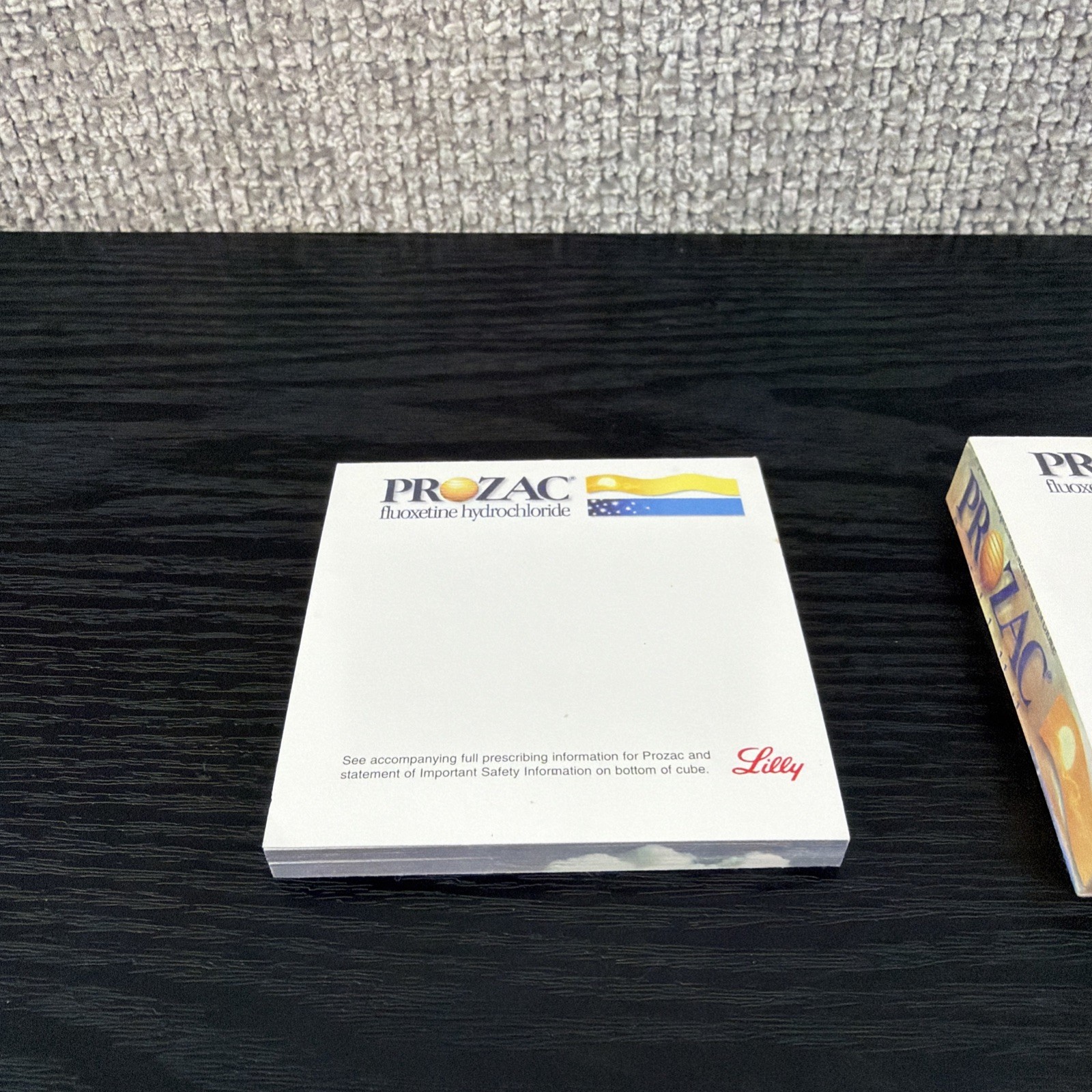 Prozac Lilly Post-its Pads Partial Used Set of 2