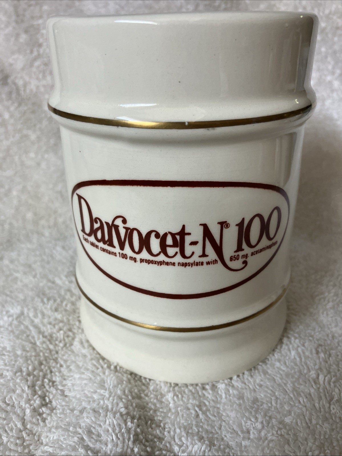 Darvocet-N 100 Eli Lilly Pharmacy Apothecary Jar NO LID