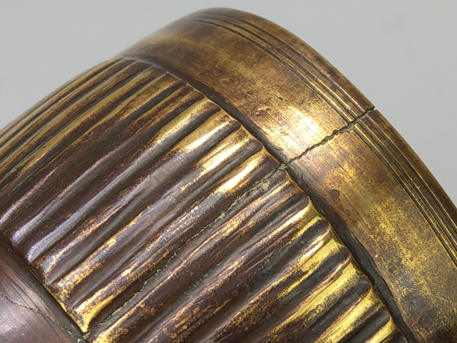 Greek Brass mortar chalice shaped early 19th century