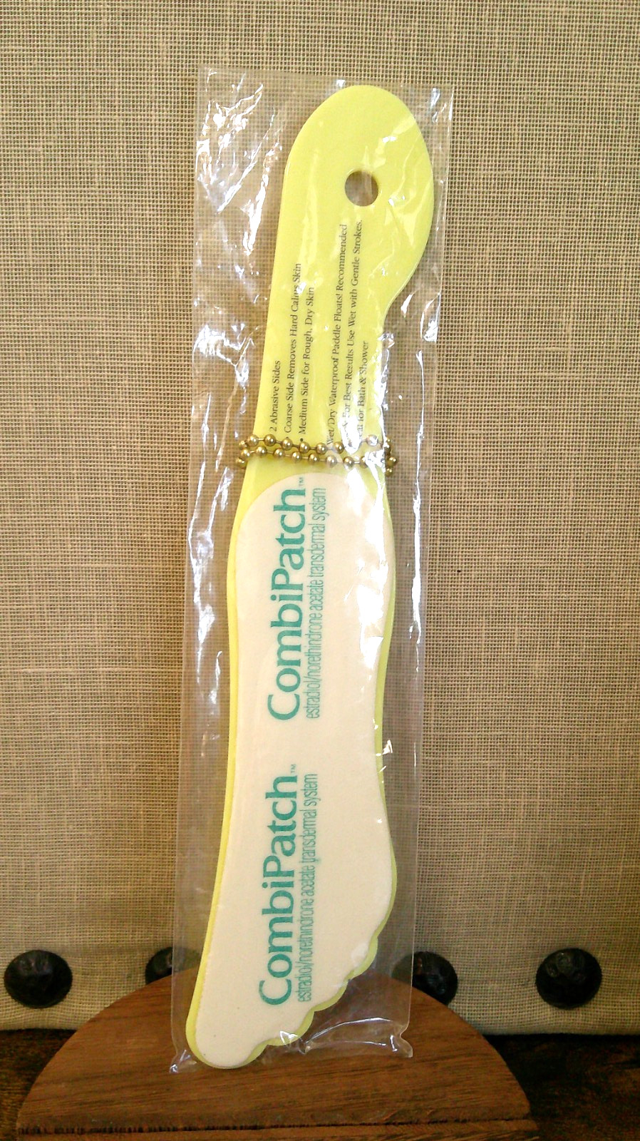NIP CombiPatch Advertising Foot Ped File, Pharmaceutical Promotion Drug Rep Item