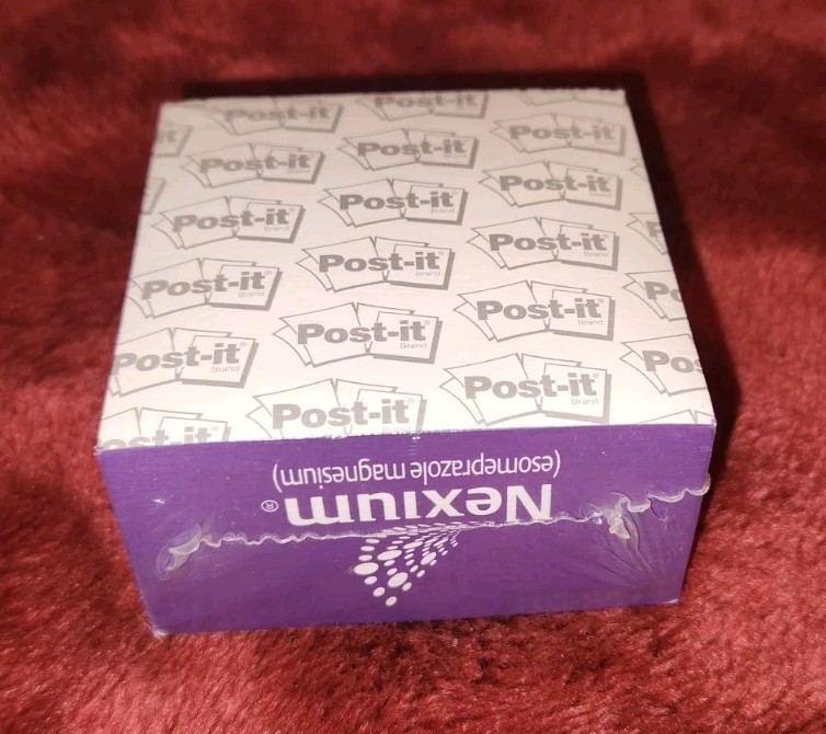 VTG New Sealed Nexium Post-It Note Pad Doctor Swag Drug Rp