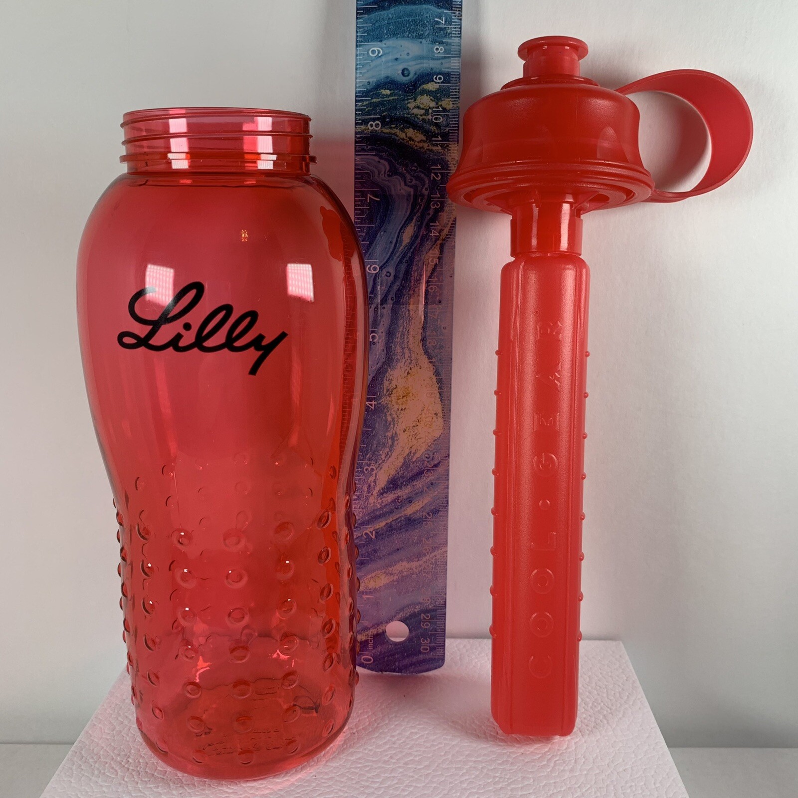 Lilly Pharmaceutical Drug Rep Drinking Bottle Freeze Advertising Collectible ￼￼￼