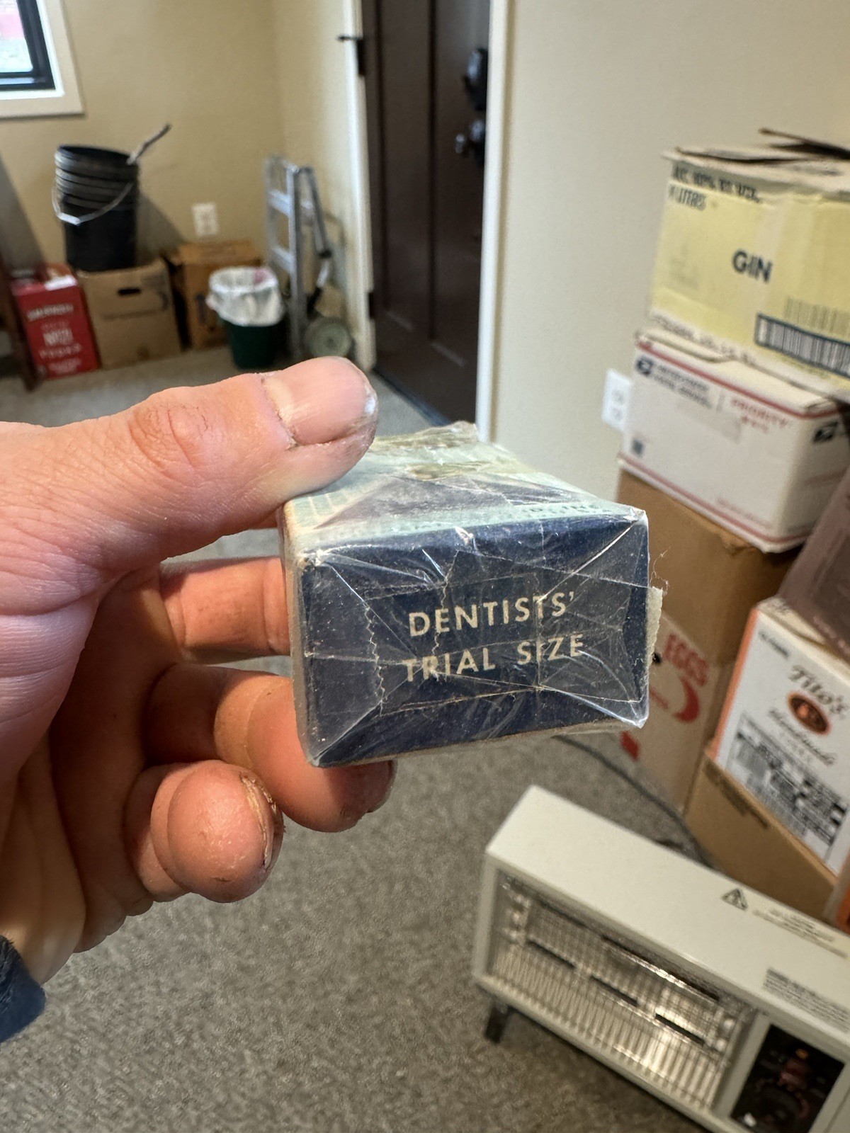 Fasteeth Alkaline Denture Powder Clark Cleveland Inc Binghamton NY Vintage Box