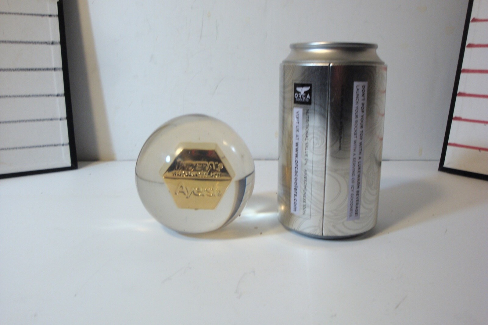 Inderal Ayerst prescription paperweight acrylic used 3 inch diameter