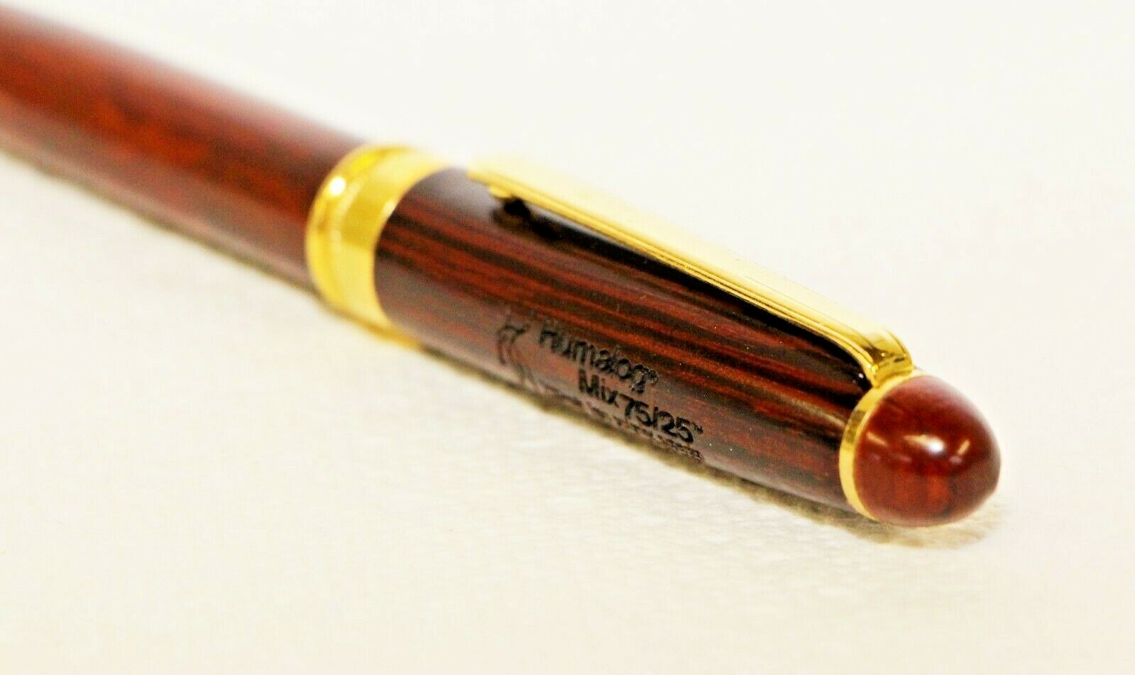 Pharmaceutical Drug Rep Pen Humalog Mix 75/25 Doctor Issue Wooden Barrel NEW