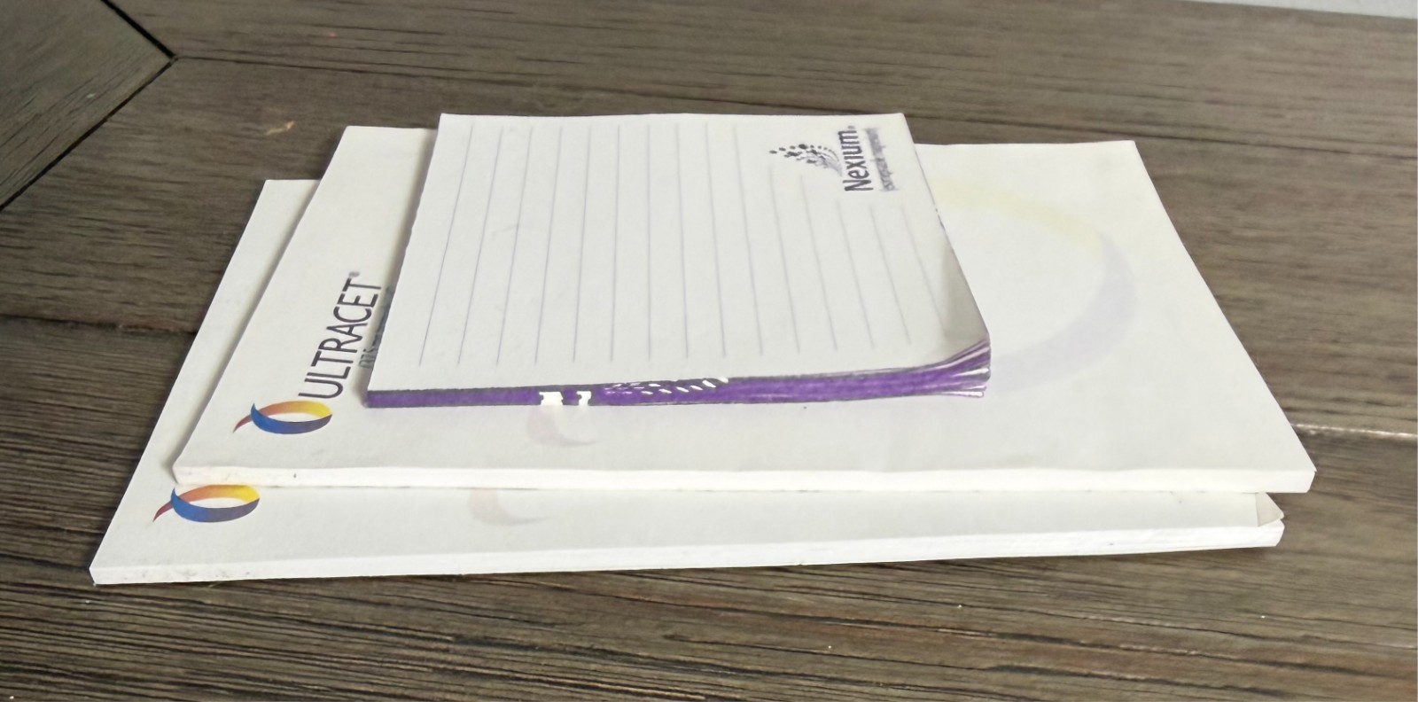 Vintage Pharmaceutical Drug Note Pad Paper – Lot – Ultracet and Nexium