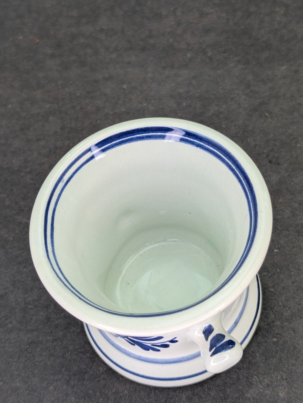 Delfts Squibb Mini Blue White Porcelain Pestle RX Pharmacist Apothecary Vtg