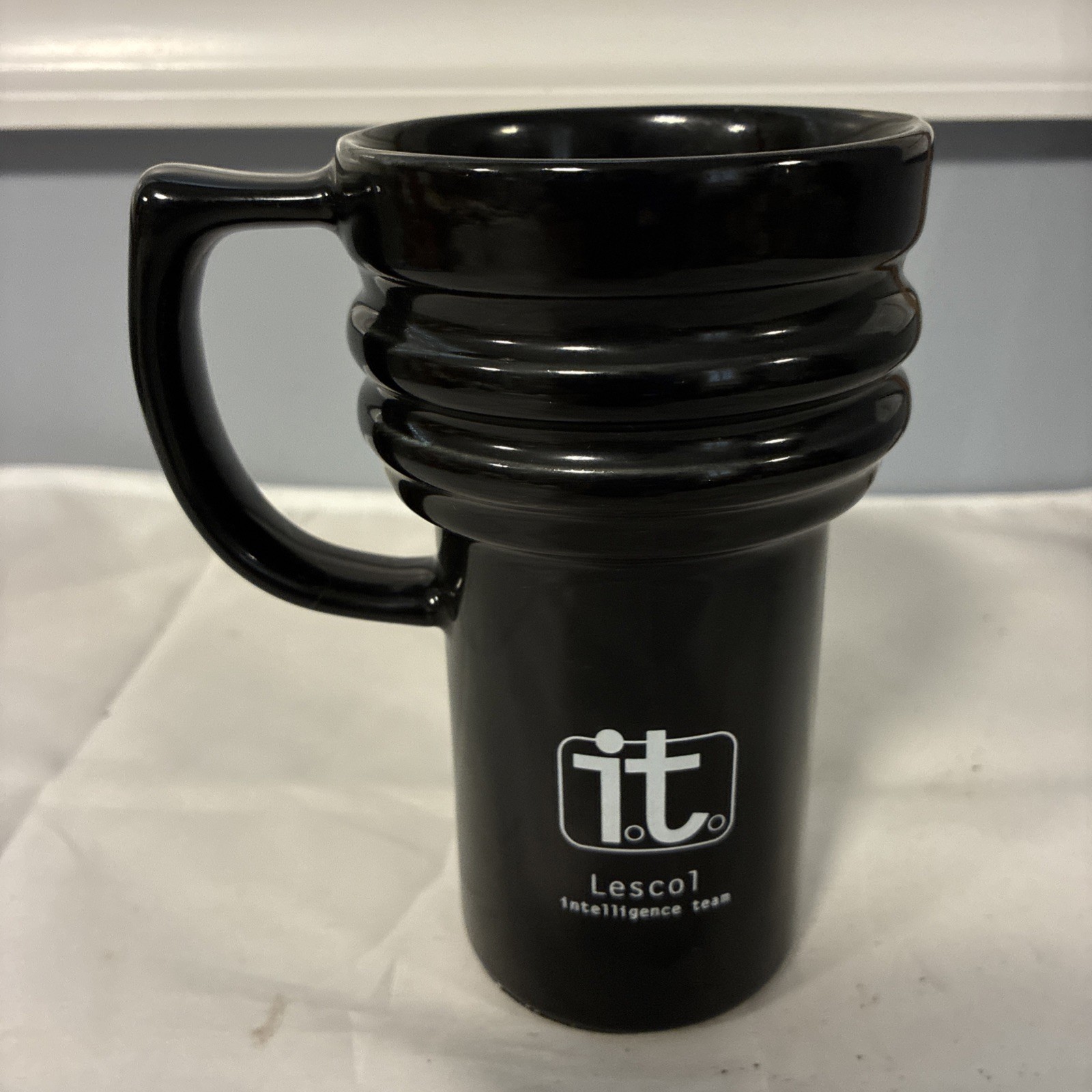 Lescol Fluvastatin Sodium Promotional Travel Mug IT RARE UNUSED 6”