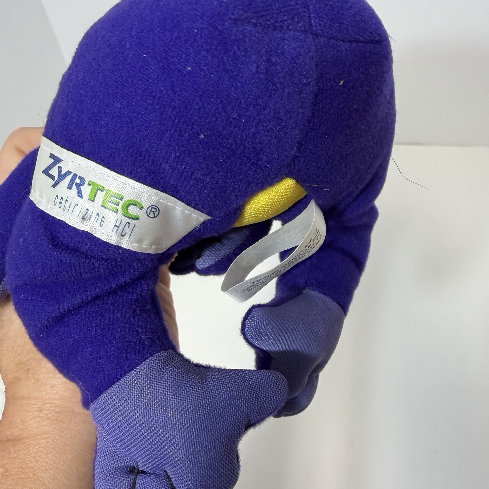 Zyrtec Pfizer Purple Gorilla Toy Pharma Drug Rep Promo Ad Marketing Vtg 1998
