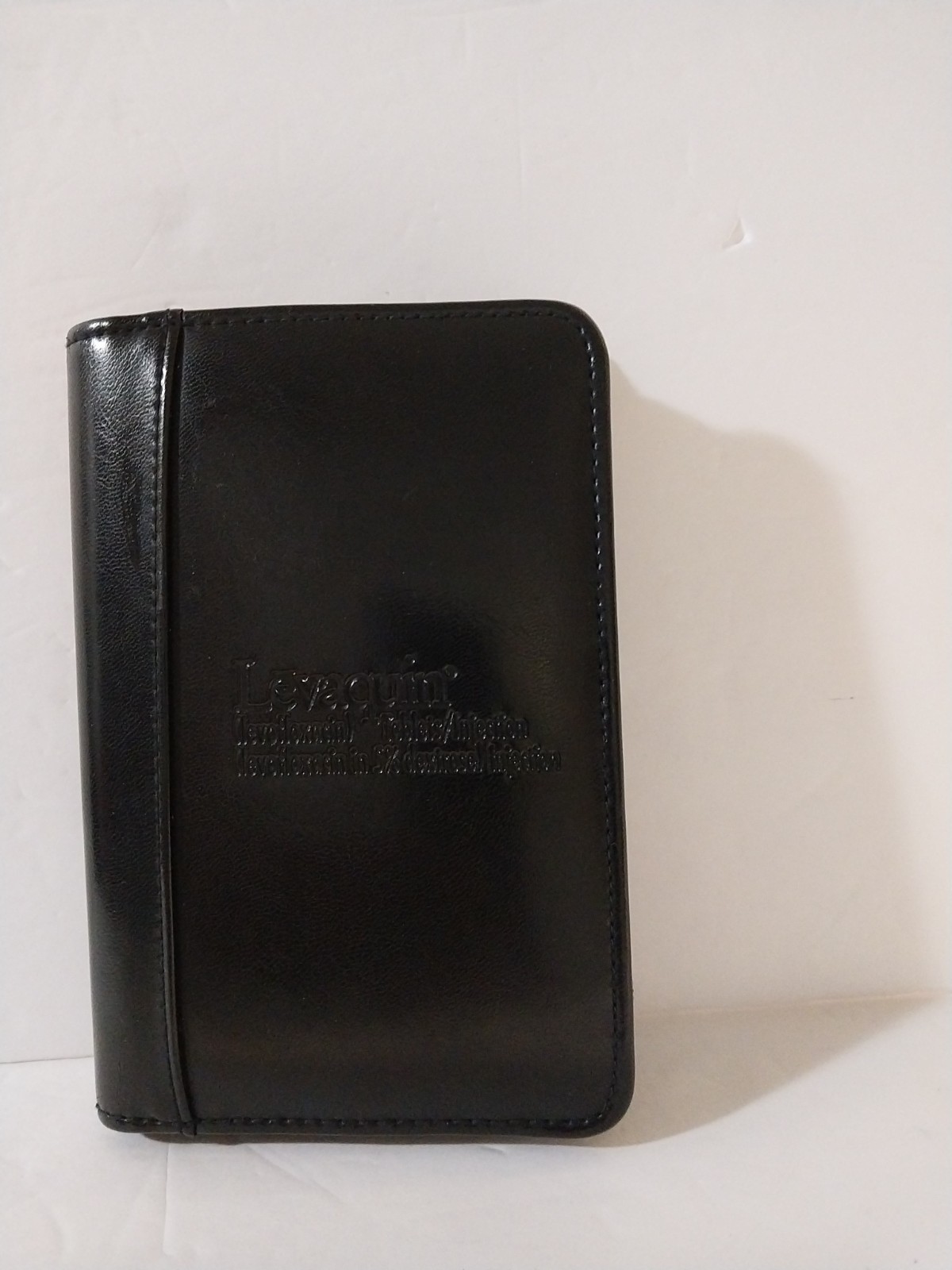 Levaquin Pharmaceutical Advertising Zippered Organizer Business Card Portfolio