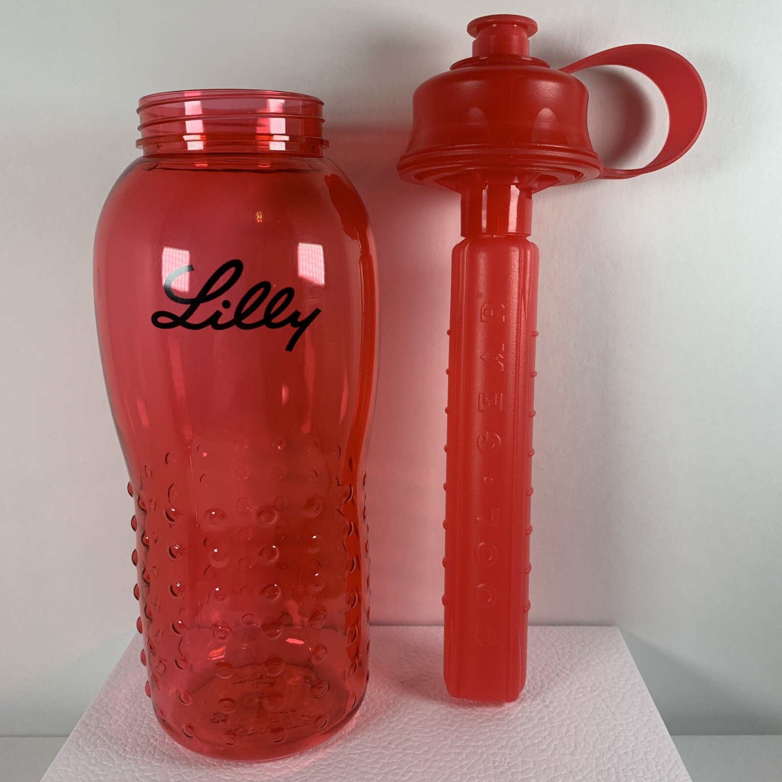 Lilly Pharmaceutical Drug Rep Drinking Bottle Freeze Advertising Collectible ￼￼￼