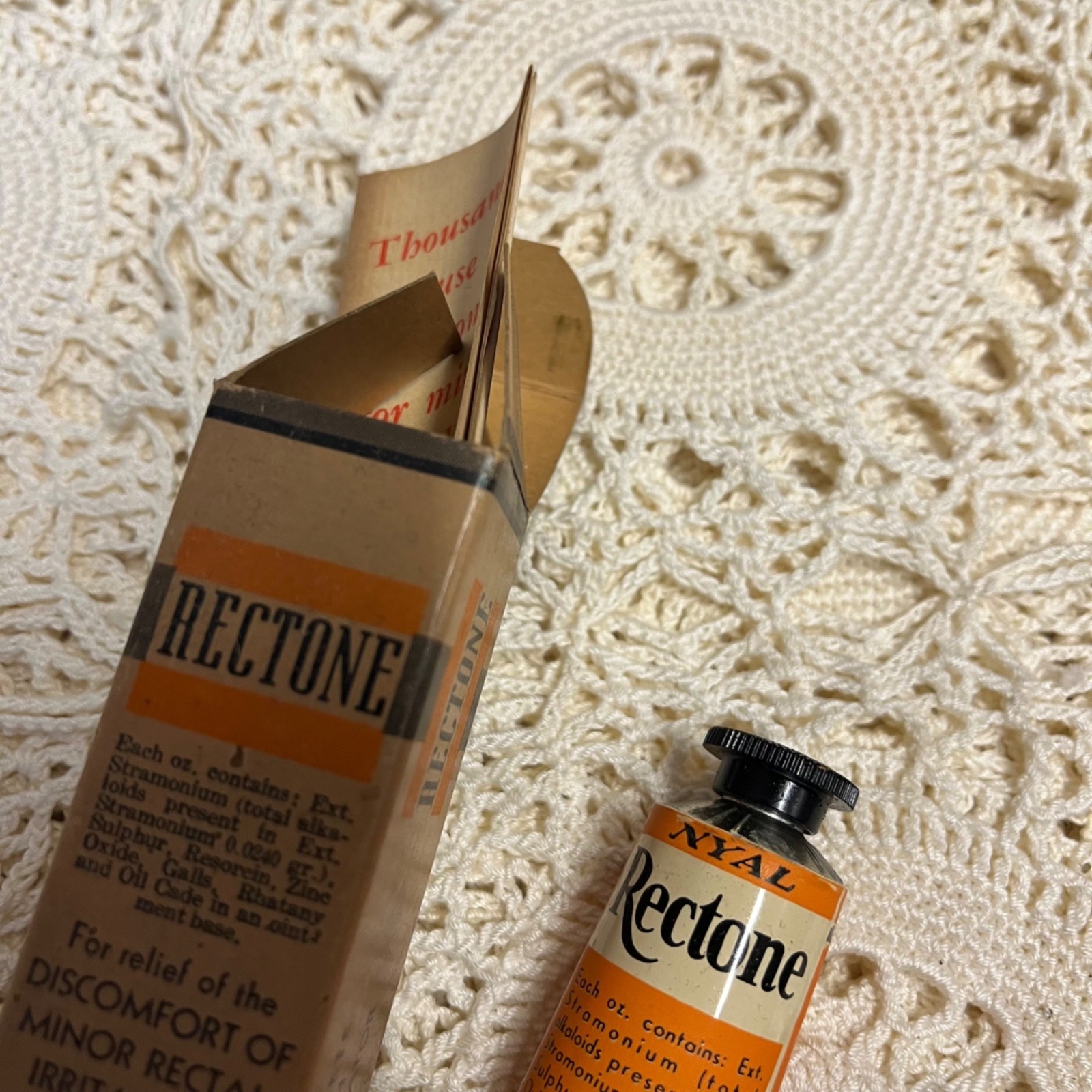Vintage Nyal Rectone w/ Applicator Medicine Pharmacy NOS Box Detroit MI