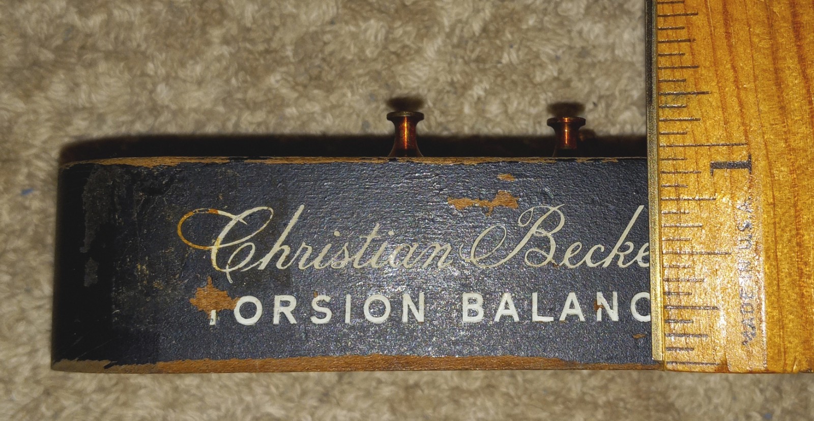Wooden Christian Becker Metric Pharmacy Laboratory Brass Weight Set