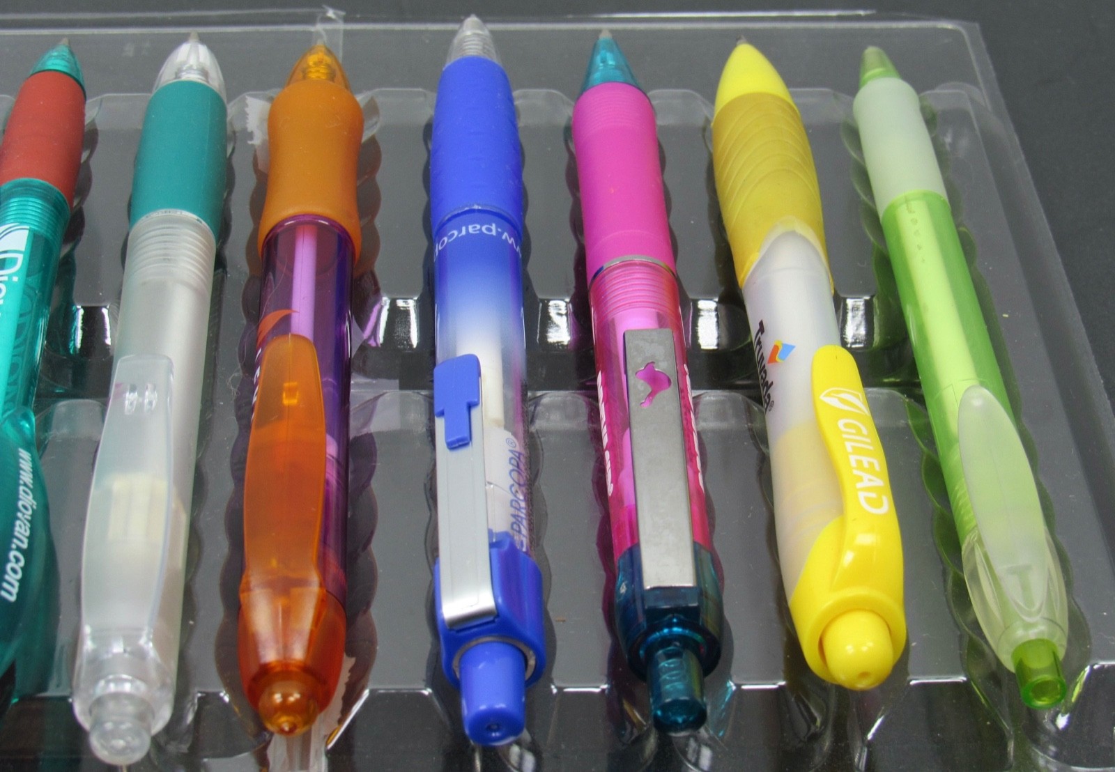 Lot of 10 Translucent PENS Drug Rep Pharmaceutical Promo Medical Advertising