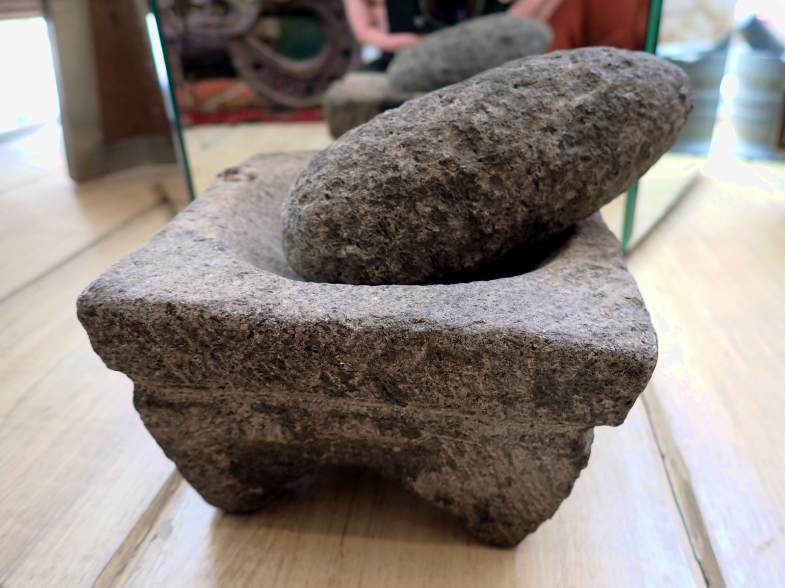 Mapuche Stone Mortar Pestle Tranantrapiwe Chile Argentina Old Rare Trananchadiwe