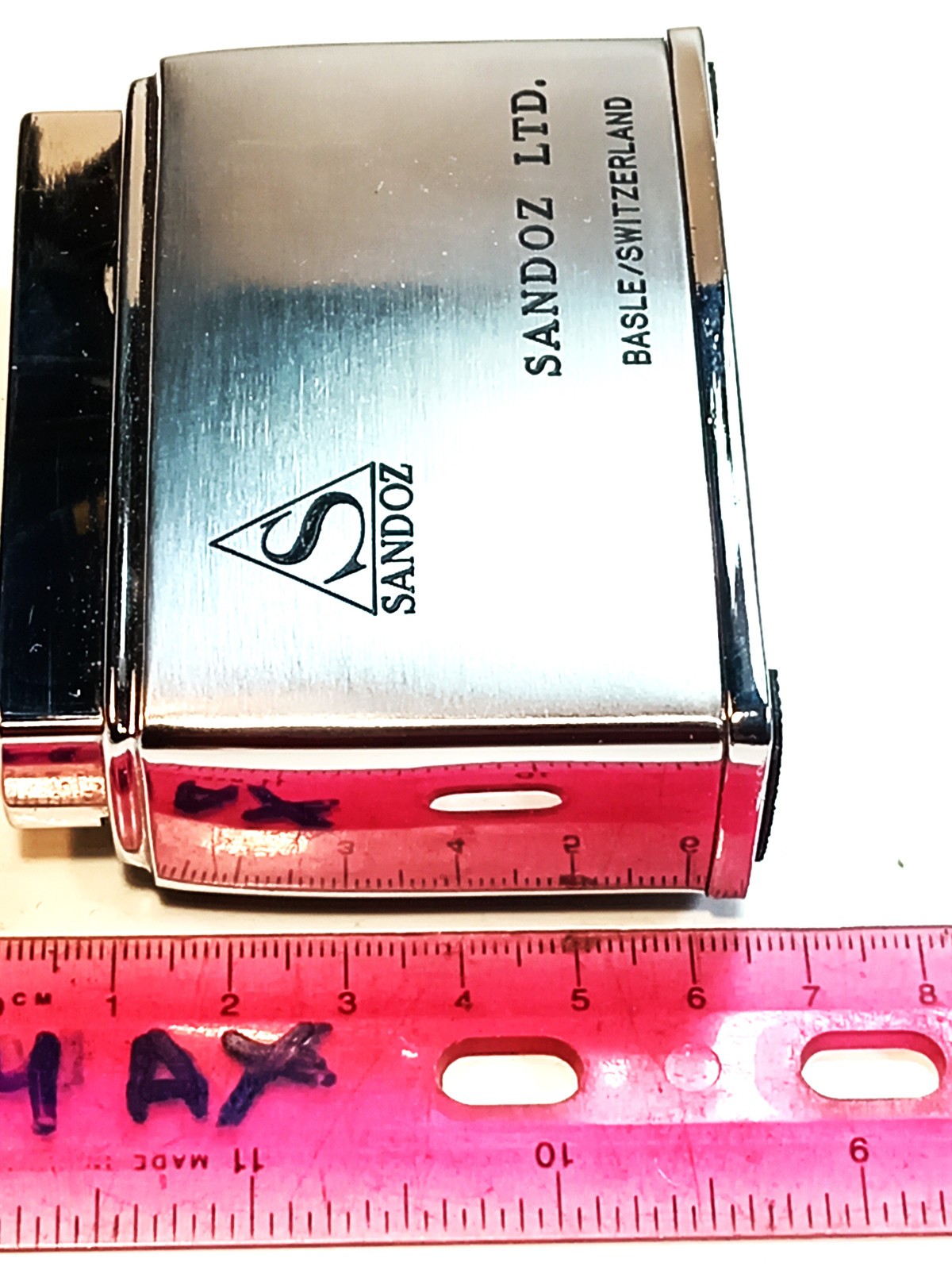Vintage SANDOZ LIGHTER LARGE, LSD pharmacy Switzerland extra rare