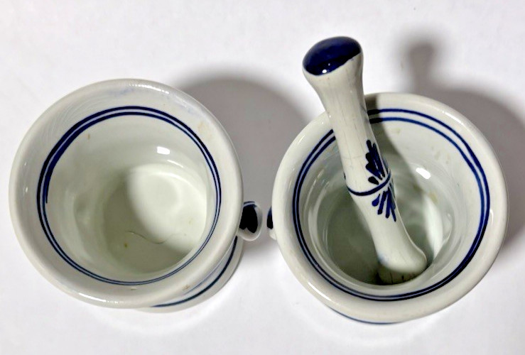 Delfts Holland Squibb Rx Mortars & Pestle Set