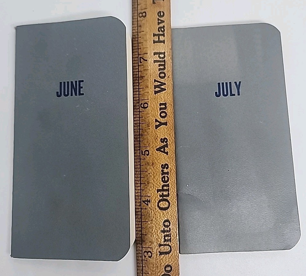June & July 1955 Warner Chilcott Products Promotional Doctor Memo Book