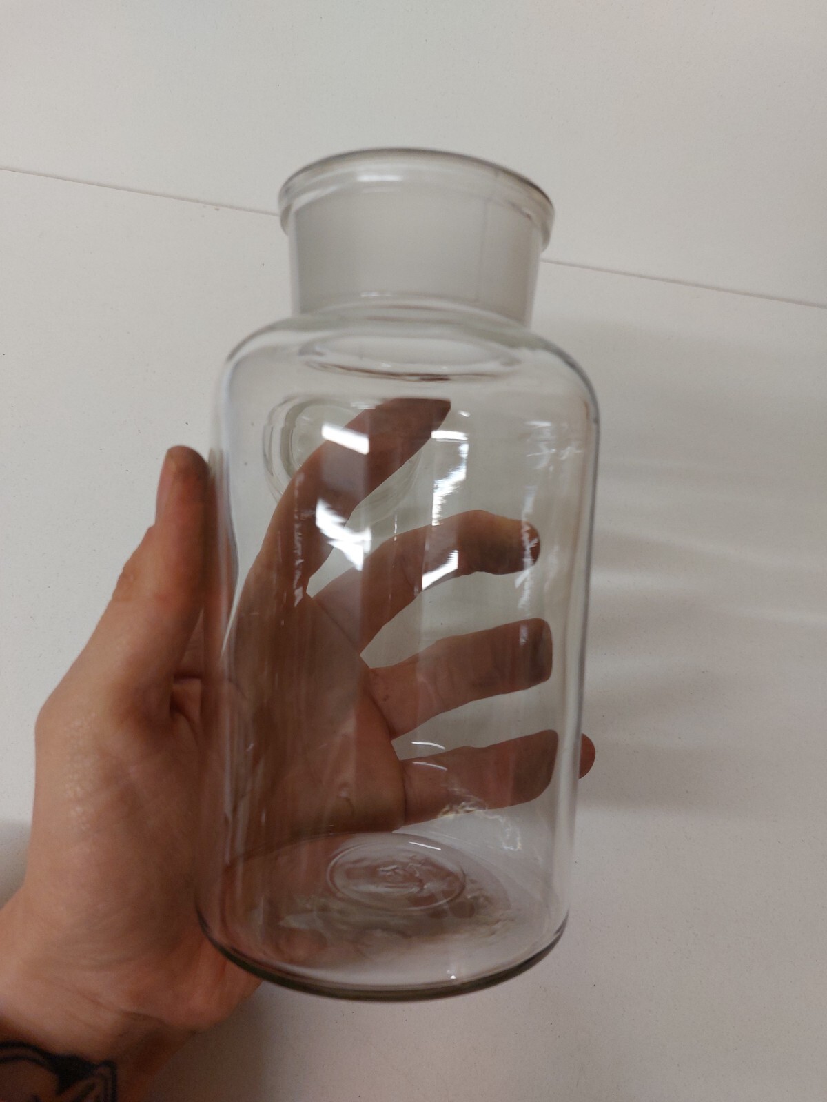 Antique Glass Pharmacy Chemist Apothecary Science Bottle With Stopper
