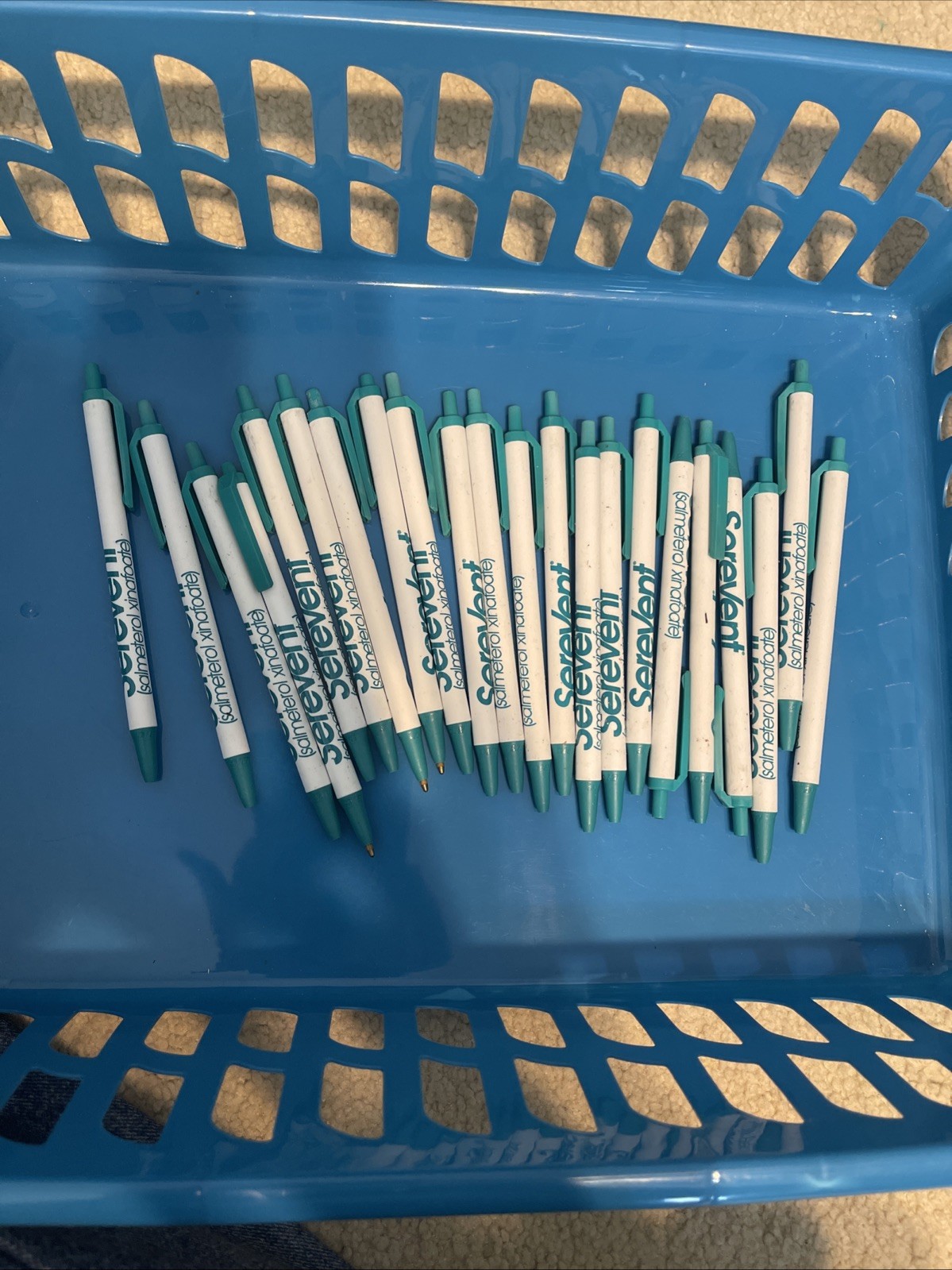 VTG Serevent Drug Rep Pen Collectible Plastic Advertisement BIC Lot Of 22