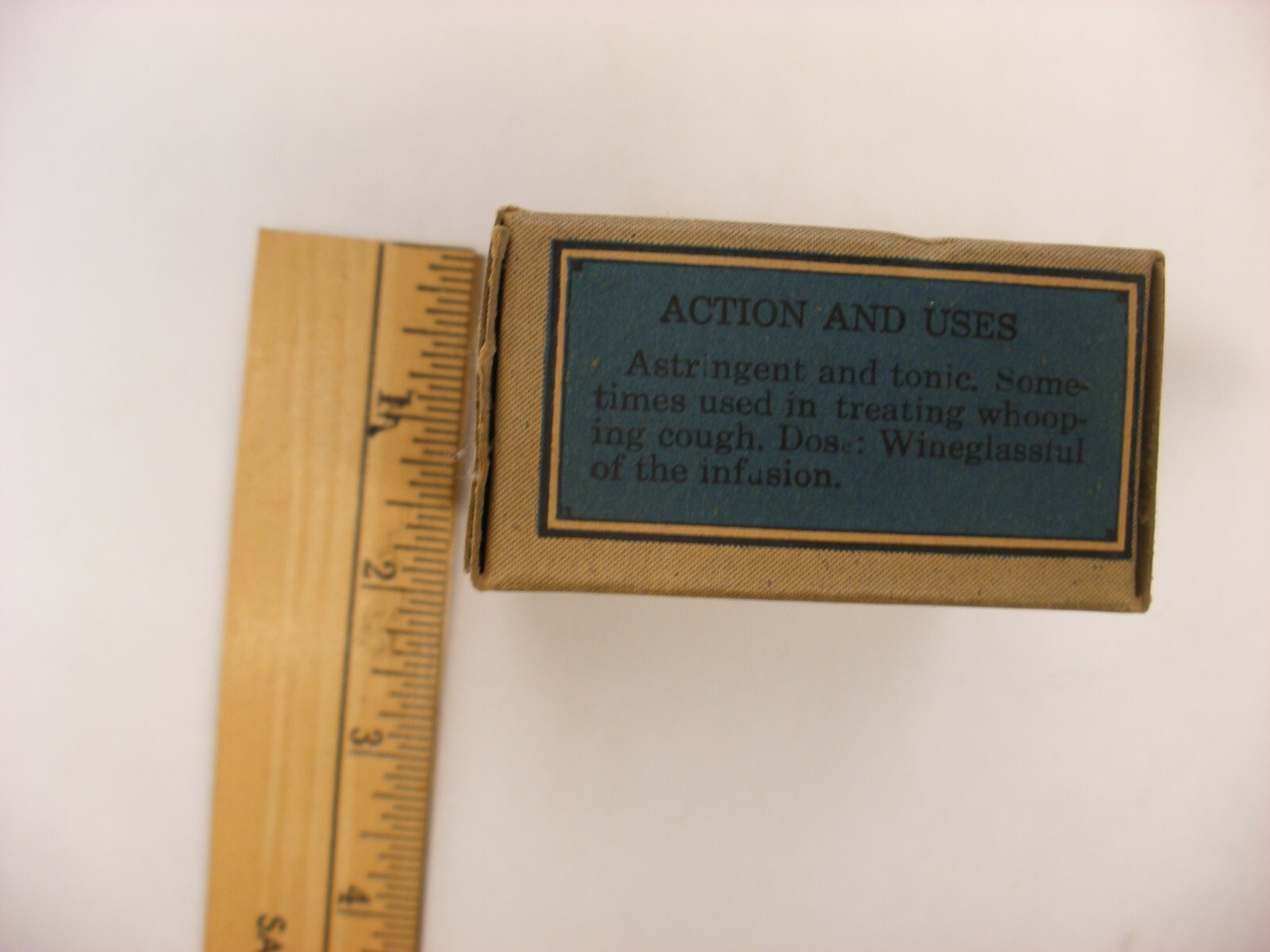 Vtg Medical Pharmacy Quack Cure Initial Line S. B. Penick Co. – Chestnut Leaves