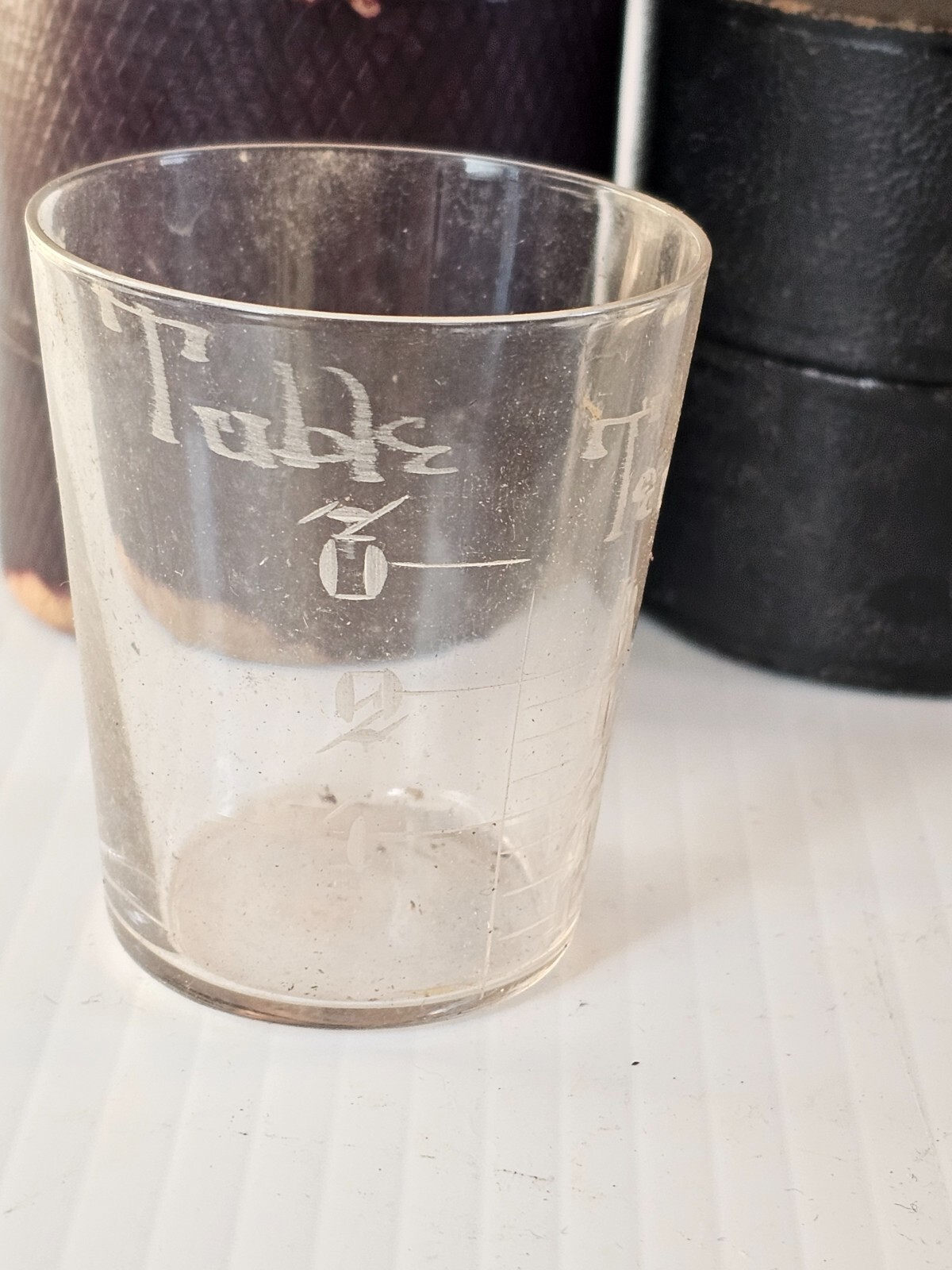 Medicine Glass & Mini Measure in Custom Boxes