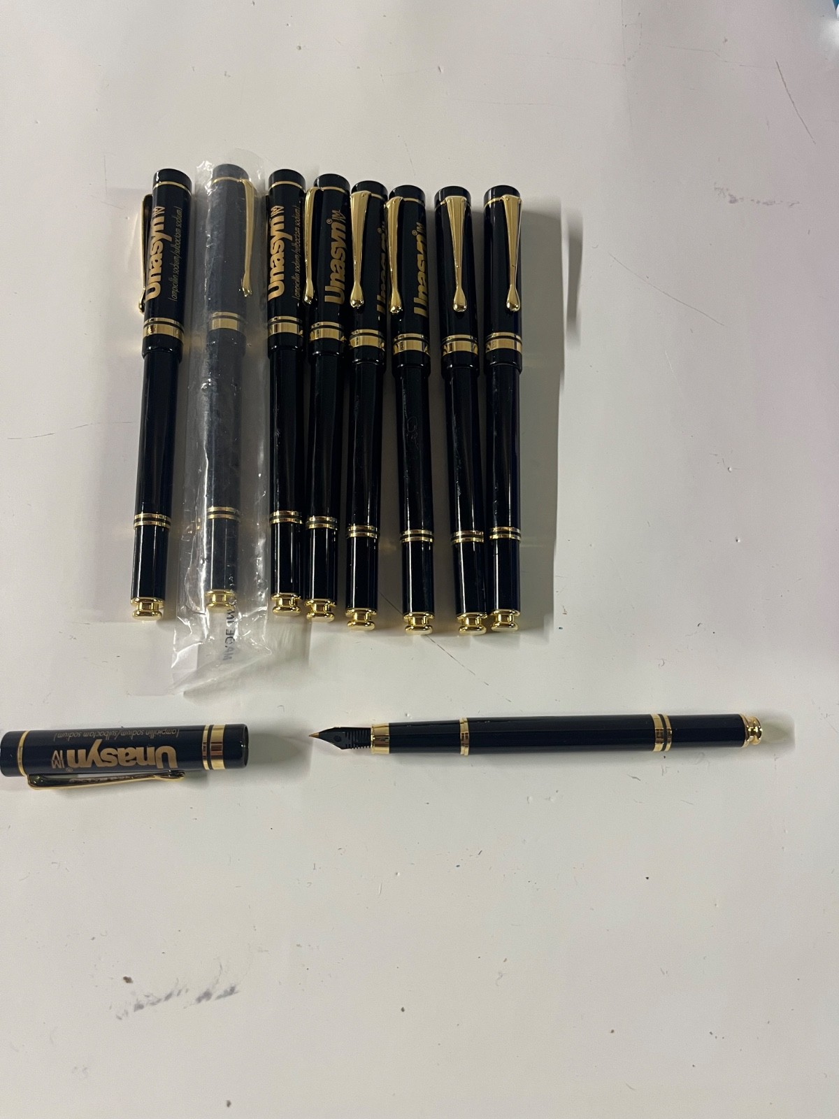 Fountain Pens ,pharmaceutical Drug Rep promo fountain pens Unasyn, new old stock