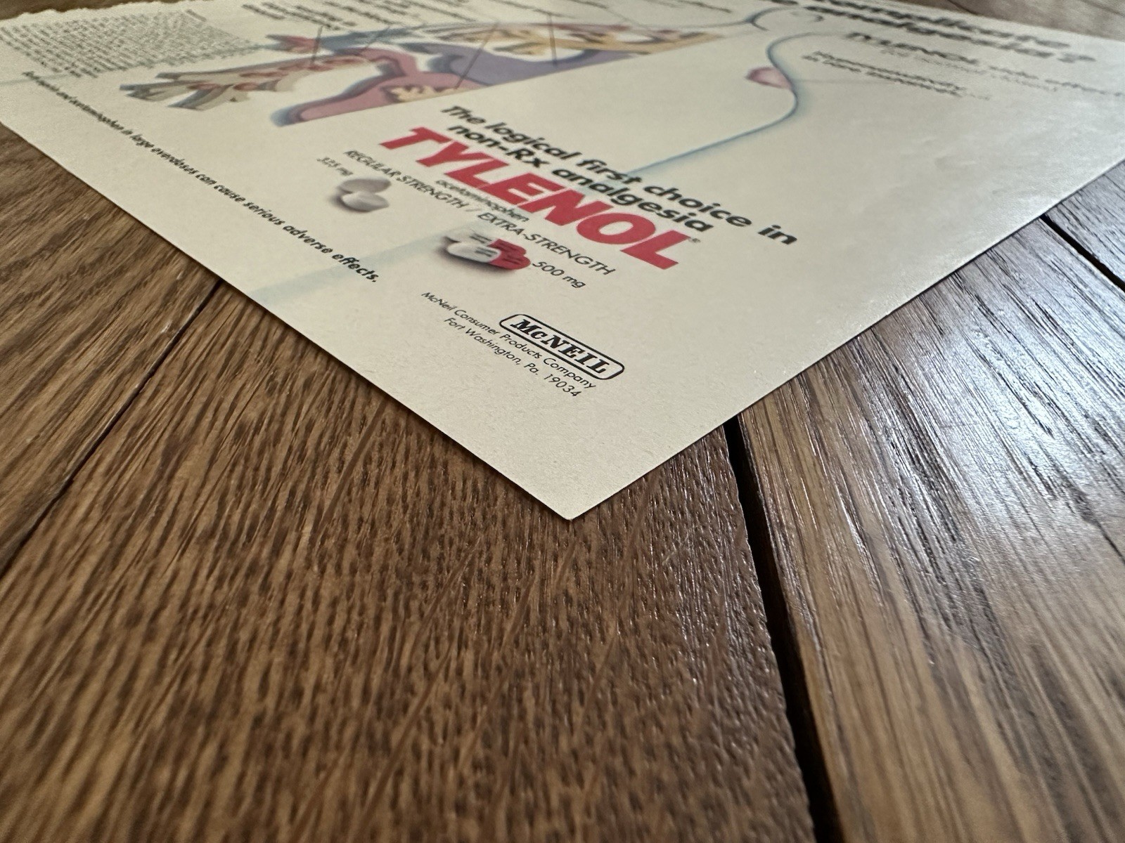 Vintage 1978 Tylenol Pharmaceutical Magazine Advertisement – Single Page