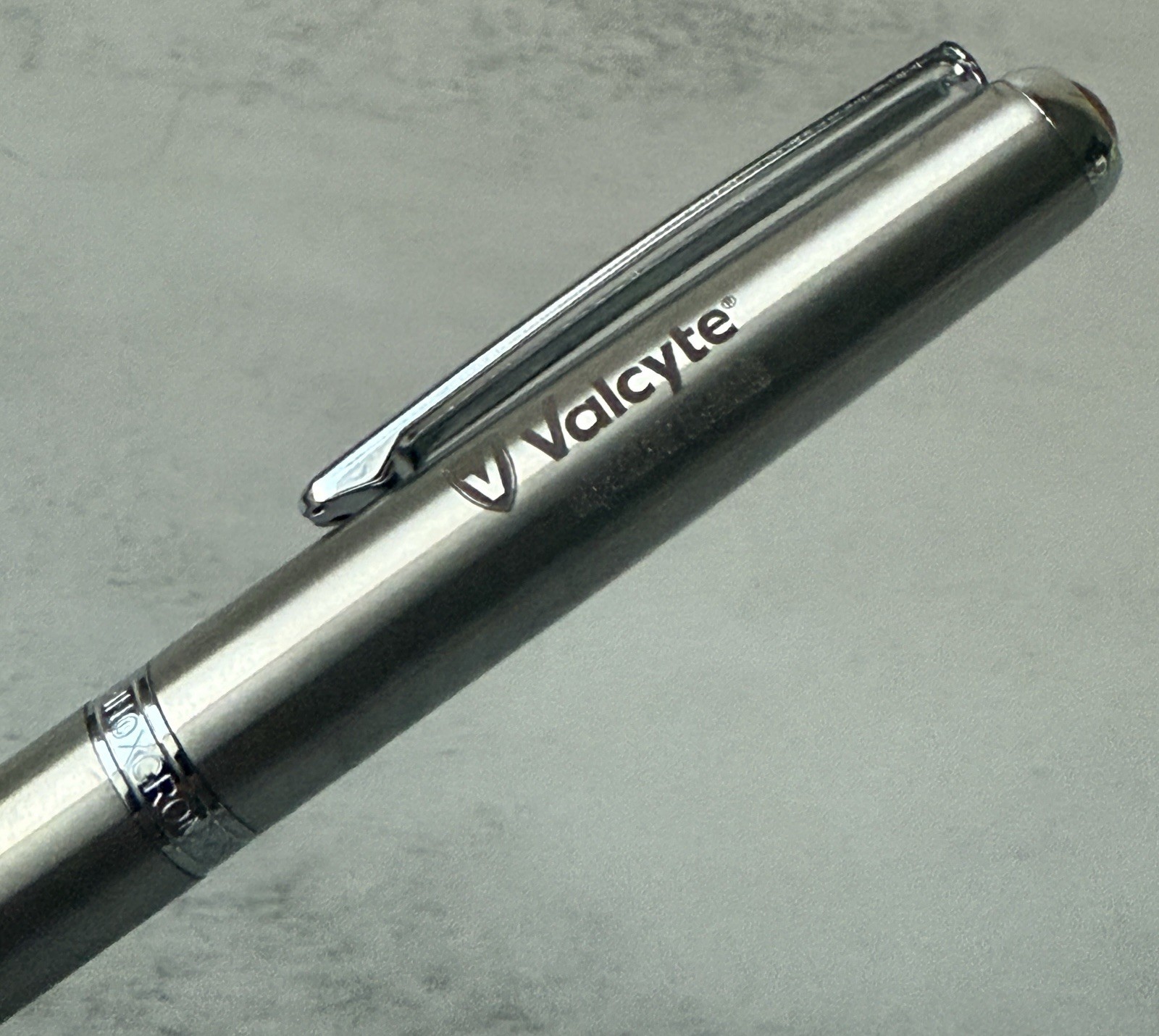 Valcyte Pharmaceutical Advertisement Ball Point Pen Silver 2004