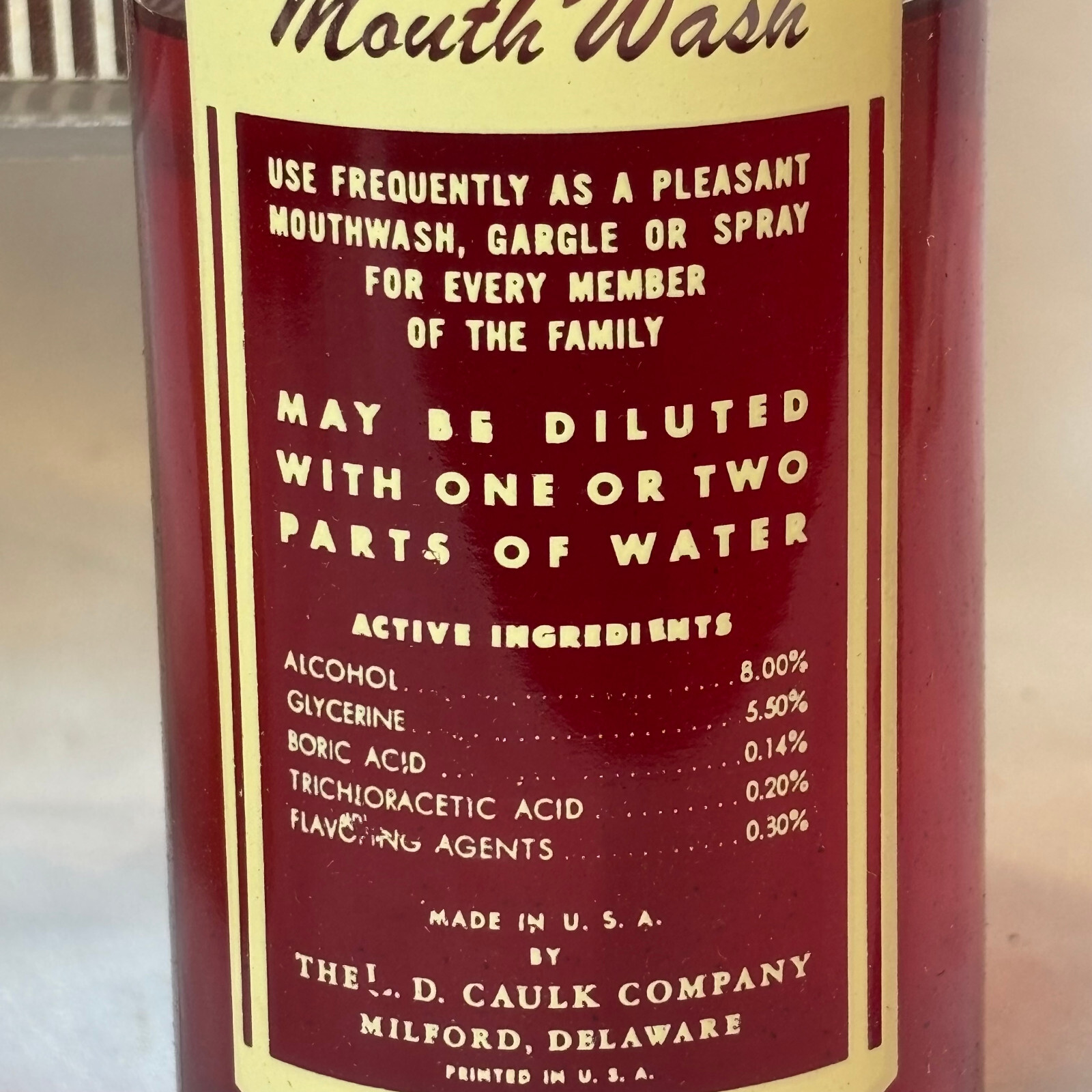 Vtg Detoxol & Mercitan Mouth Wash In Original Boxes