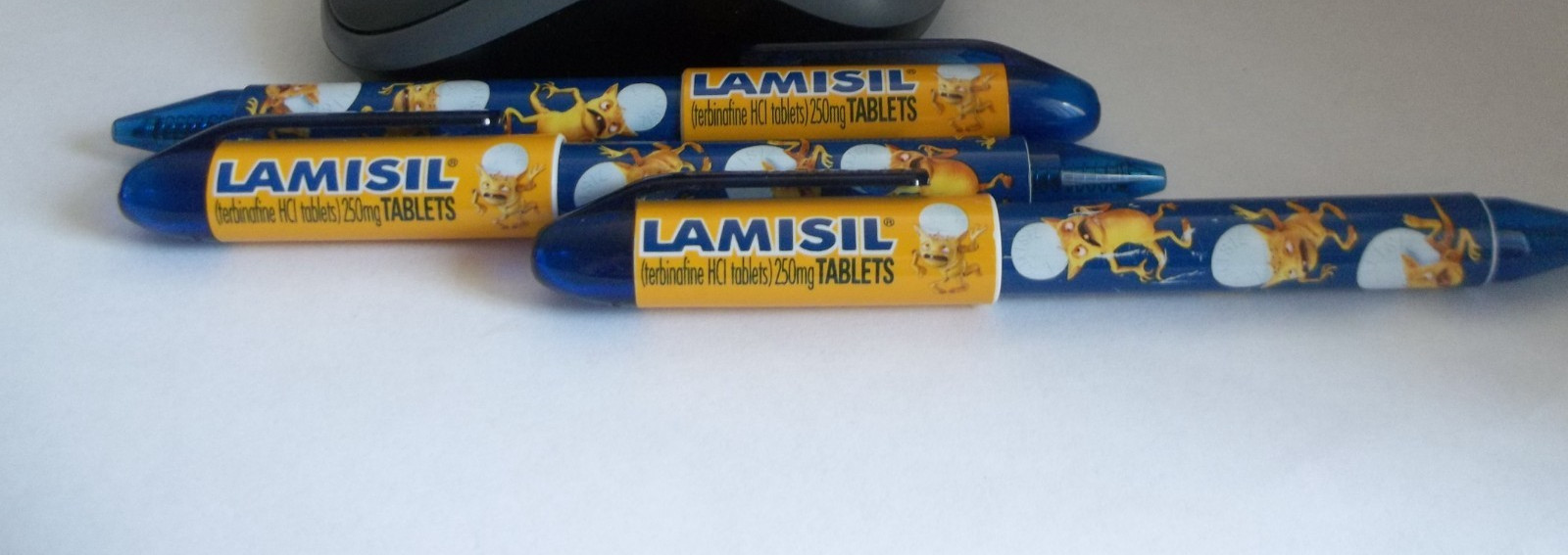 Lamisil Pharmaceutical Promo Pens – Medium Weight Plastic – Lot of 3 – Untested